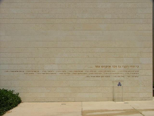 קיר זיכרון לנופלים מהאוניברסיטה הפתוחה - רעננה